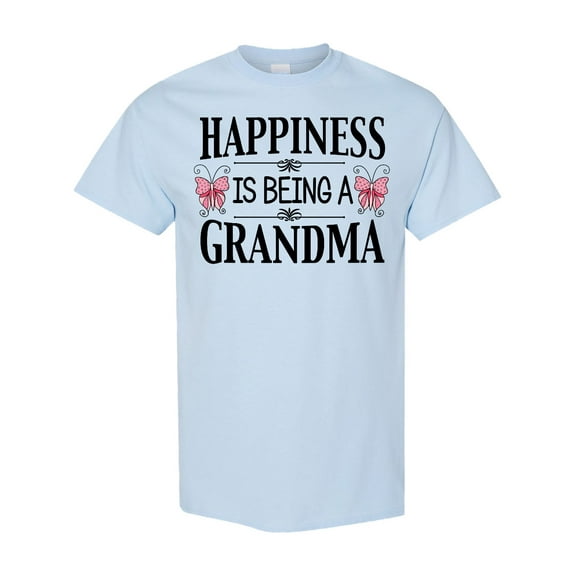 Inktastic Happiness is Being a Grandma with Butterflies T-Shirt