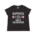 thumbnail image 1 of Inktastic Happiness is Being a Great Grandmother with Butterflies Women's Plus Size T-Shirt, 1 of 5
