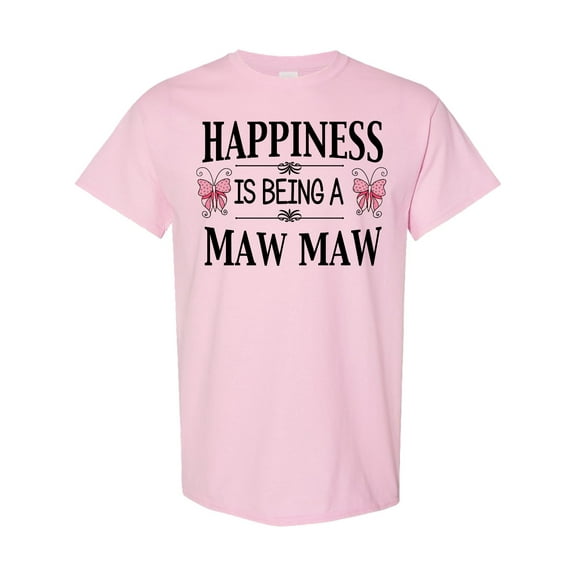 Inktastic Happiness is Being a Maw Maw with Butterflies T-Shirt