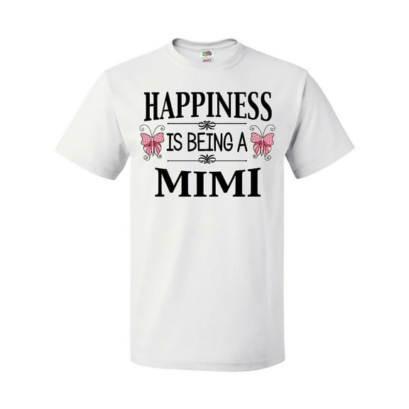 Inktastic Happiness is Being a Mimi with Butterflies T-Shirt