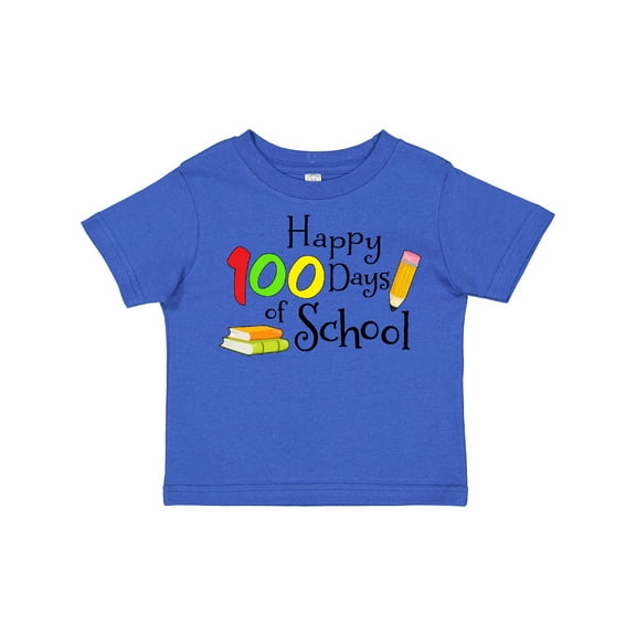 Inktastic Happy 100 Days of School- Pencil and Books Boys or Girls Toddler T-Shirt
