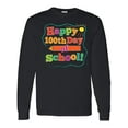 thumbnail image 1 of Inktastic Happy 100th Day of School Long Sleeve T-Shirt, 1 of 5
