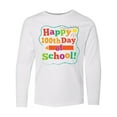 thumbnail image 1 of Inktastic Happy 100th Day of School Long Sleeve Youth T-Shirt, 1 of 5