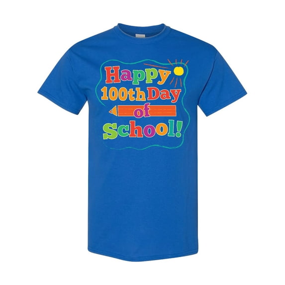 Inktastic Happy 100th Day of School T-Shirt