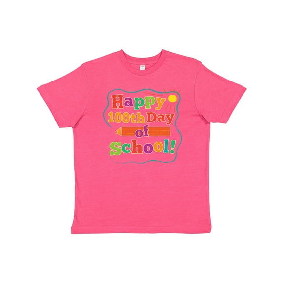 Inktastic Happy 100th Day of School Youth T-Shirt