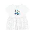 thumbnail image 1 of Inktastic Happy 1st Birthday Blue Racing Car Girls Baby Dress, 1 of 5
