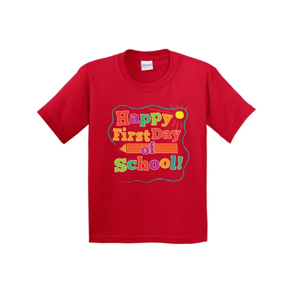 Inktastic Happy 1st Day of School Youth T-Shirt