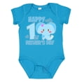 thumbnail image 1 of Inktastic Happy 1st Fathers Day with Elephant Girls Baby Bodysuit, 1 of 5