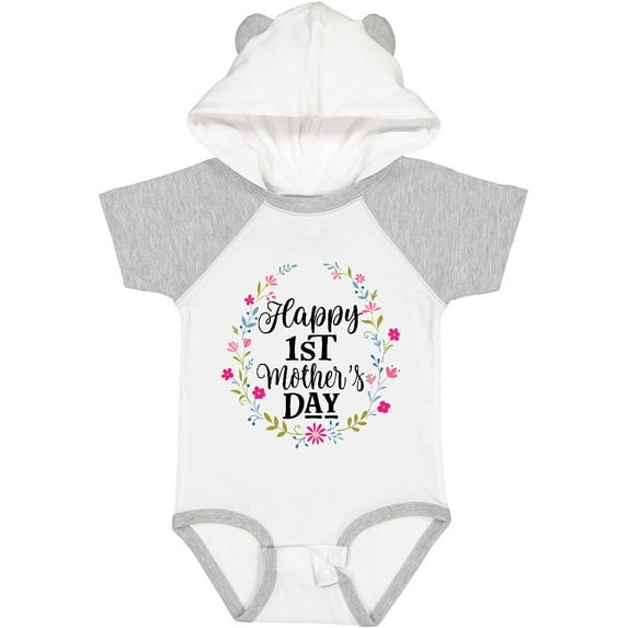 Inktastic Happy 1st Mothers Day Girls Girls Baby Bodysuit