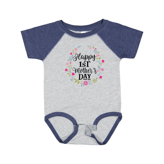 Inktastic Happy 1st Mothers Day Girls Girls Baby Bodysuit