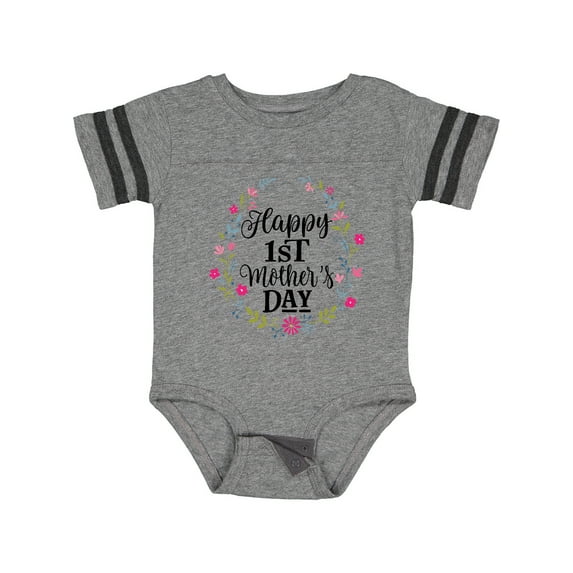 Inktastic Happy 1st Mothers Day Girls Girls Baby Bodysuit