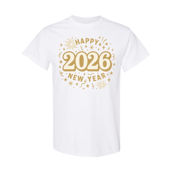 Inktastic Happy 2026 New Year Celebration T-Shirt