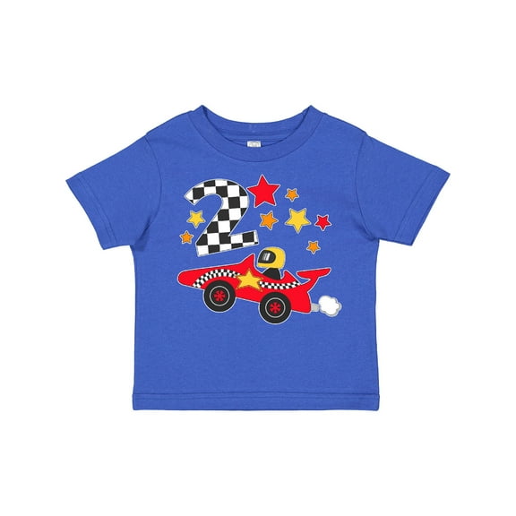 Inktastic Happy 2nd Birthday Red Racing Car Boys or Girls Toddler T-Shirt
