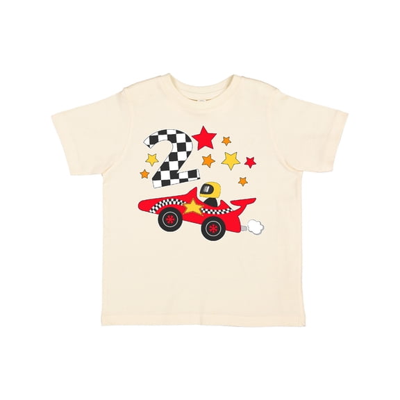 Inktastic Happy 2nd Birthday Red Racing Car Boys or Girls Toddler T-Shirt
