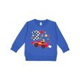 thumbnail image 1 of Inktastic Happy 2nd Birthday Red Racing Car Toddler Sweatshirt, 1 of 4