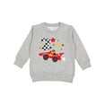 thumbnail image 1 of Inktastic Happy 2nd Birthday Red Racing Car Toddler Sweatshirt, 1 of 4