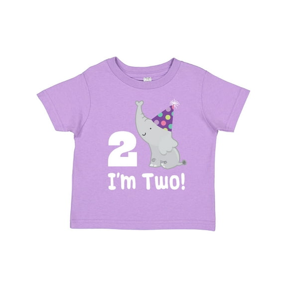Inktastic Happy 2nd Birthday Zoo Elephant Boys or Girls Toddler T-Shirt