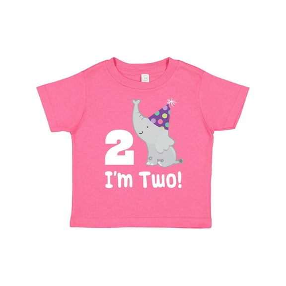 Inktastic Happy 2nd Birthday Zoo Elephant Boys or Girls Toddler T-Shirt