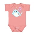 thumbnail image 1 of Inktastic Happy 2nd Birthday with Cute Narwhal Stars and Bubbles Boys or Girls Baby Bodysuit, 1 of 5
