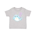 thumbnail image 1 of Inktastic Happy 2nd Birthday with Cute Narwhal Stars and Bubbles Boys or Girls Baby T-Shirt, 1 of 5