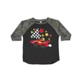 thumbnail image 1 of Inktastic Happy 4th Birthday Red Racing Car Boys or Girls Toddler T-Shirt, 1 of 5