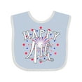 thumbnail image 1 of Inktastic Happy 4th- Fourth of July Firework Boys or Girls Baby Bib, 1 of 4