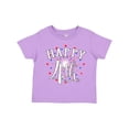 thumbnail image 1 of Inktastic Happy 4th- Fourth of July Firework Boys or Girls Toddler T-Shirt, 1 of 5