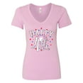 thumbnail image 1 of Inktastic Happy 4th Fourth of July Firework Women's V-Neck T-Shirt, 1 of 5