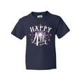 thumbnail image 1 of Inktastic Happy 4th- Fourth of July Firework Youth T-Shirt, 1 of 5