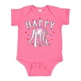thumbnail image 1 of Inktastic Happy 4th- Fourth of July firework Boys or Girls Baby Bodysuit, 1 of 5