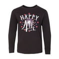 thumbnail image 1 of Inktastic Happy 4th- Fourth of July firework Long Sleeve Youth T-Shirt, 1 of 5
