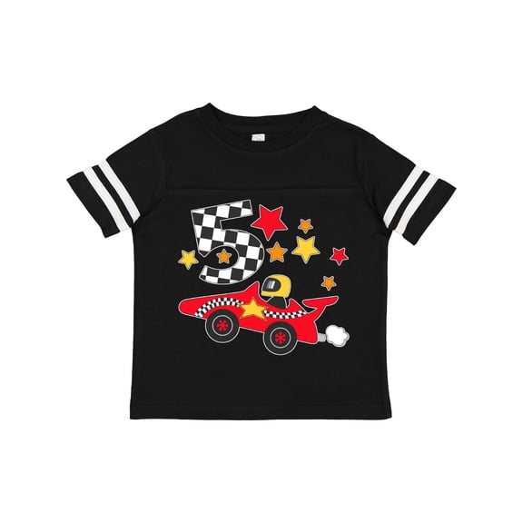 Inktastic Happy 5th Birthday -red Racing Car Boys or Girls Toddler T-Shirt