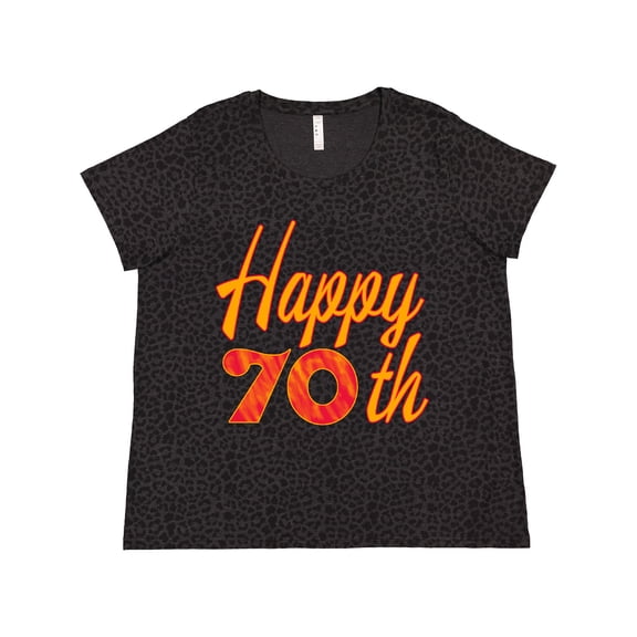 Inktastic Happy 70th Birthday Women's Plus Size T-Shirt