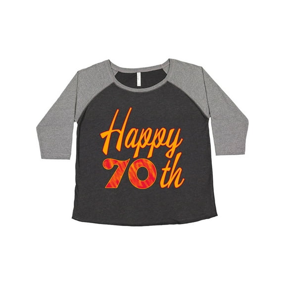 Inktastic Happy 70th Birthday Women's Plus Size T-Shirt