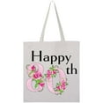 thumbnail image 1 of Inktastic Happy 80th Birthday with Roses Tote Bag, 1 of 4