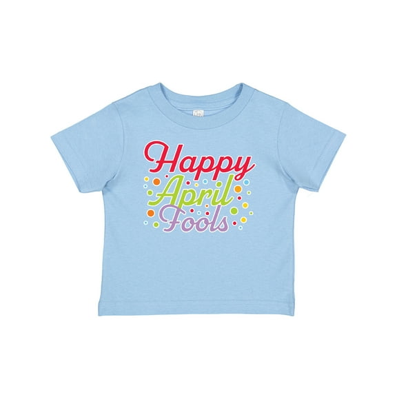 Inktastic Happy April Fools with Colorful Dots Boys or Girls Baby T-Shirt
