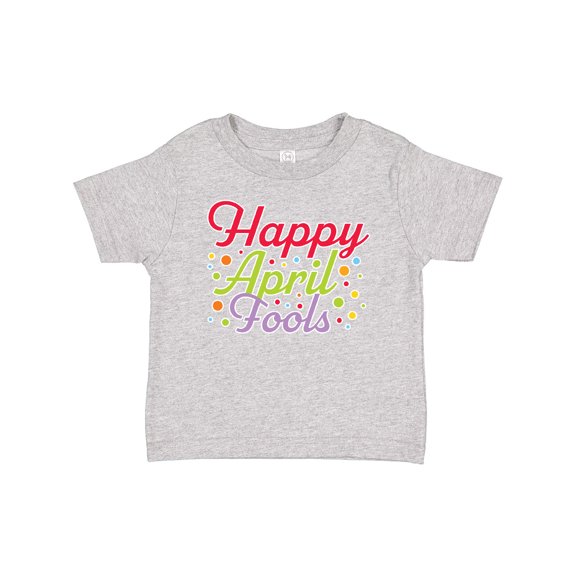 Inktastic Happy April Fools with Colorful Dots Boys or Girls Baby T-Shirt
