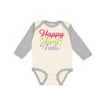thumbnail image 1 of Inktastic Happy April Fools with Colorful Dots Boys or Girls Long Sleeve Baby Bodysuit, 1 of 5