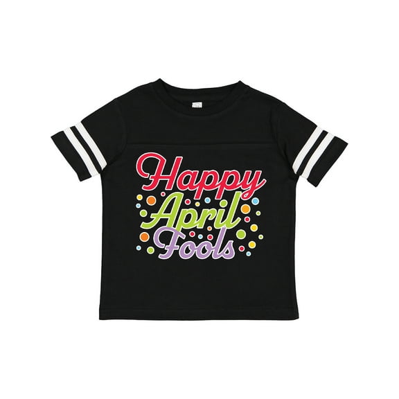 Inktastic Happy April Fools with Colorful Dots Boys or Girls Toddler T-Shirt
