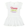 thumbnail image 1 of Inktastic Happy April Fools with Colorful Dots Girls Toddler Dress, 1 of 5