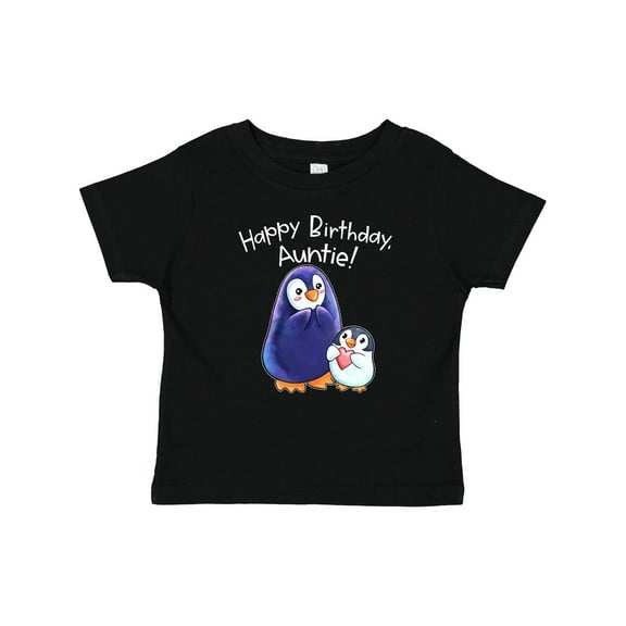 Inktastic Happy Birthday, Auntie- Cute Penguins Boys or Girls Baby T-Shirt