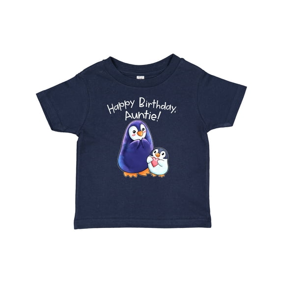 Inktastic Happy Birthday, Auntie- Cute Penguins Boys or Girls Baby T-Shirt