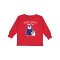 thumbnail image 1 of Inktastic Happy Birthday, Auntie- Cute Penguins Boys or Girls Long Sleeve Toddler T-Shirt, 1 of 5