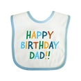 thumbnail image 1 of Inktastic Happy Birthday Dad Boys or Girls Baby Bib, 1 of 4