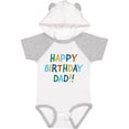 thumbnail image 1 of Inktastic Happy Birthday Dad Boys or Girls Baby Bodysuit, 1 of 5