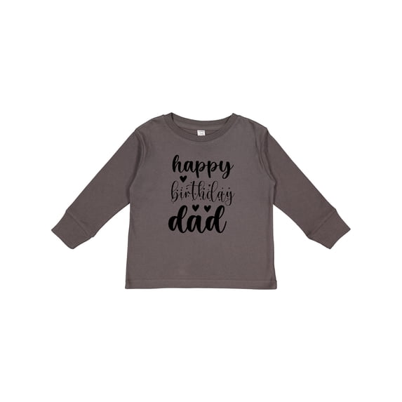 Inktastic Happy Birthday Dad Boys or Girls Long Sleeve Toddler T-Shirt