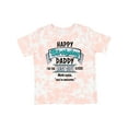 thumbnail image 1 of Inktastic Happy Birthday, Daddy Best Ever in Blue Boys or Girls Toddler T-Shirt, 1 of 5