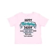 thumbnail image 1 of Inktastic Happy Birthday, Daddy Best Ever in Blue Boys or Girls Toddler T-Shirt, 1 of 5