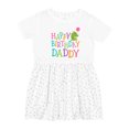 thumbnail image 1 of Inktastic Happy Birthday Daddy Boy Girl Party Girls Toddler Dress, 1 of 5