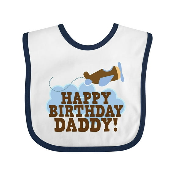 Inktastic Happy Birthday Daddy Boys or Girls Baby Bib